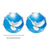 2 Pieces DoubleLayer Tambourine 10Inch Wooden Hand Metal Bells Percussion Instrument for