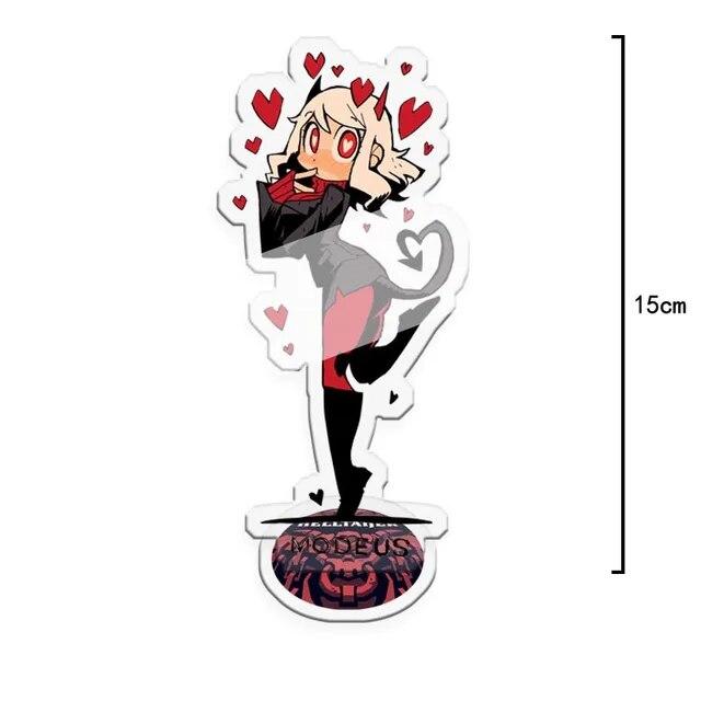 2021 Hot Anime Game Helltaker Standing Card Funny Acrylic Figure Model Desk Decor Stand Sign Fans Collection Prop Halloween Gift