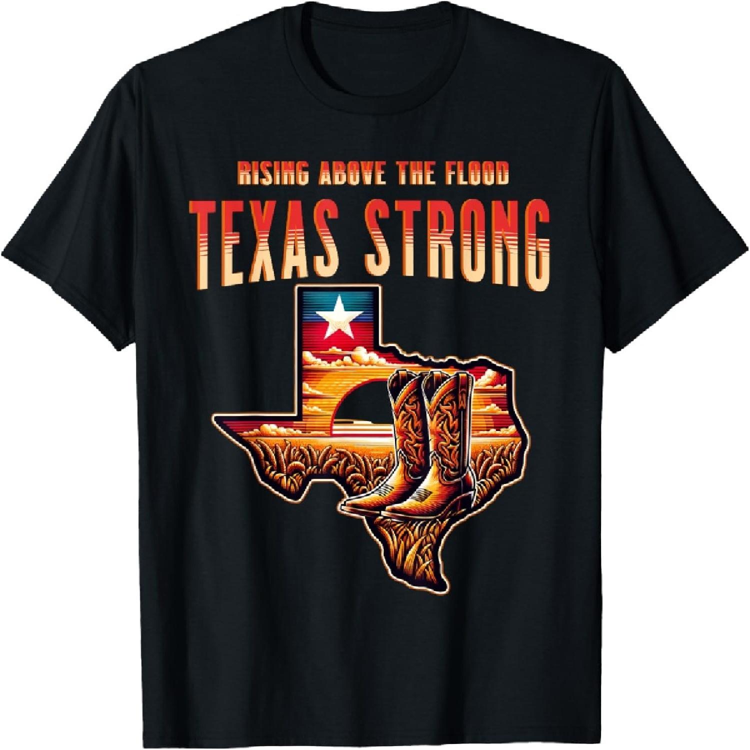 Футболка унисекс «Rising Above the Flood Texas Strong Cowboys» S