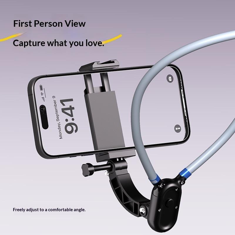 

Телефонный зажим с креплением на шею Hands-Free, держатель для телефона с вращением на 180° для аксессуаров телефона, для мотоциклов, автомобилей, велосипедов ONESIZE
