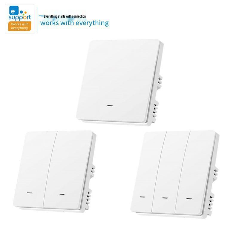 YiWeiLian Smart Home RF Mechanical Button Wall Switch with Voice Control WIFI+RF 1 Switch