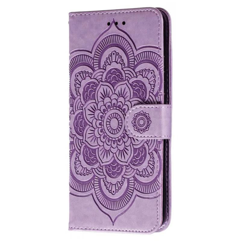 For Motorola Moto G84 5G Case PU Leather Mandala Imprinted Design Wallet Phone Cover