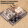 Home Foldable Closet Organizer For Underwear Cotton Underwear Storage Box Socks Bra And Panties Drawer Organizer Drawers#ww