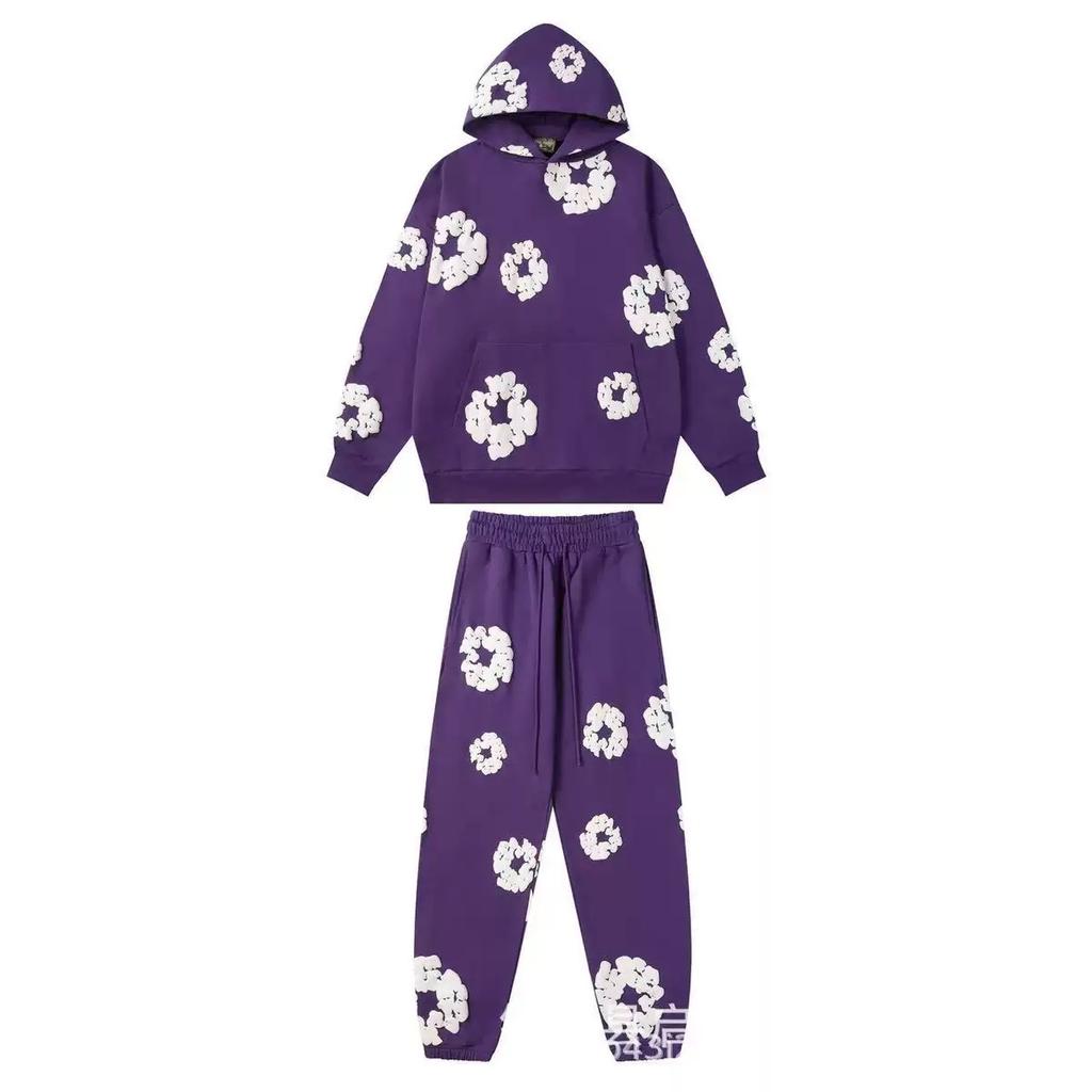 ZYLLO New Fashionable Foam Cotton Printed Hoodie, European and American High Quality Men's Sports Suit