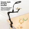 Suporte de Microfone Braço Longo Rotativo Suporte Clipe Suporte para Transmissão ao Vivo Suporte de Microfone de Mesa Robusto para Videogame