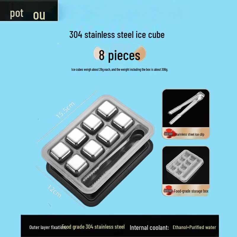 Stainless Steel Reusable Ice Cubes