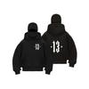 2025 Men's Y2K Trendy Fleece Double Hat Unique Design Hooded Sweatshirt Autumn/Winter New Loose High-End Sweatshirt