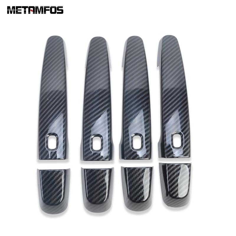 Side Door Handle Bowl Cover Trim For Chevrolet Blazer Carbon Fiber Protector Exterior Car Accessories