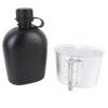 Outdoor Canteen Kit PE 1L Canteen Water Bottle with Bottle Pouch and Cup for Camping Hiking Backpacking