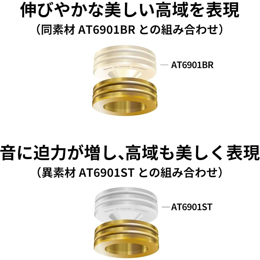 Audio-Technica AT6902BR Spike Base Insulators, Set of 6, Brass Gold Plated Spike Insulators, Sold...