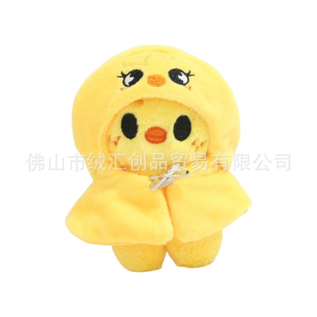 Children Plush Toy Pendant Wearing Clothes Plush Keychain