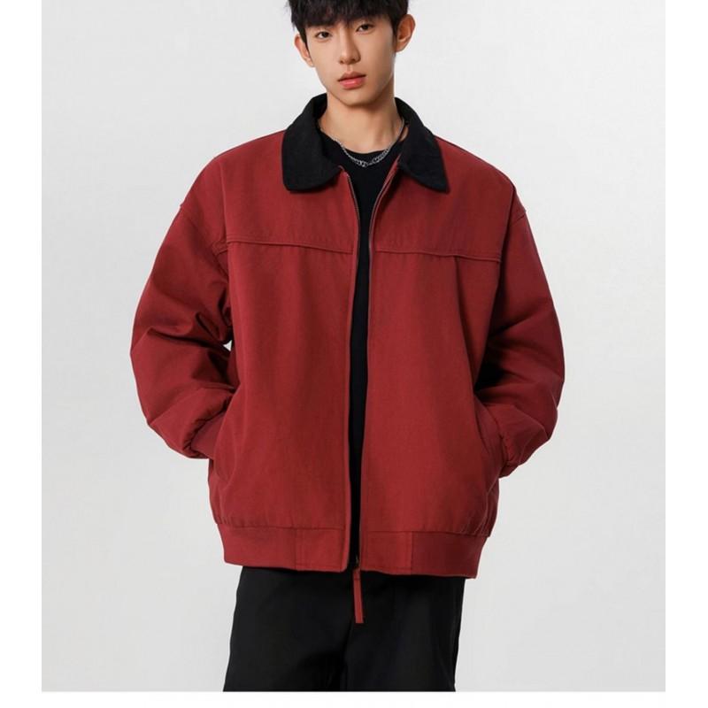 Mens Retro Detroit Harrington Jacket Streetwear Loose Fit Casual Coat