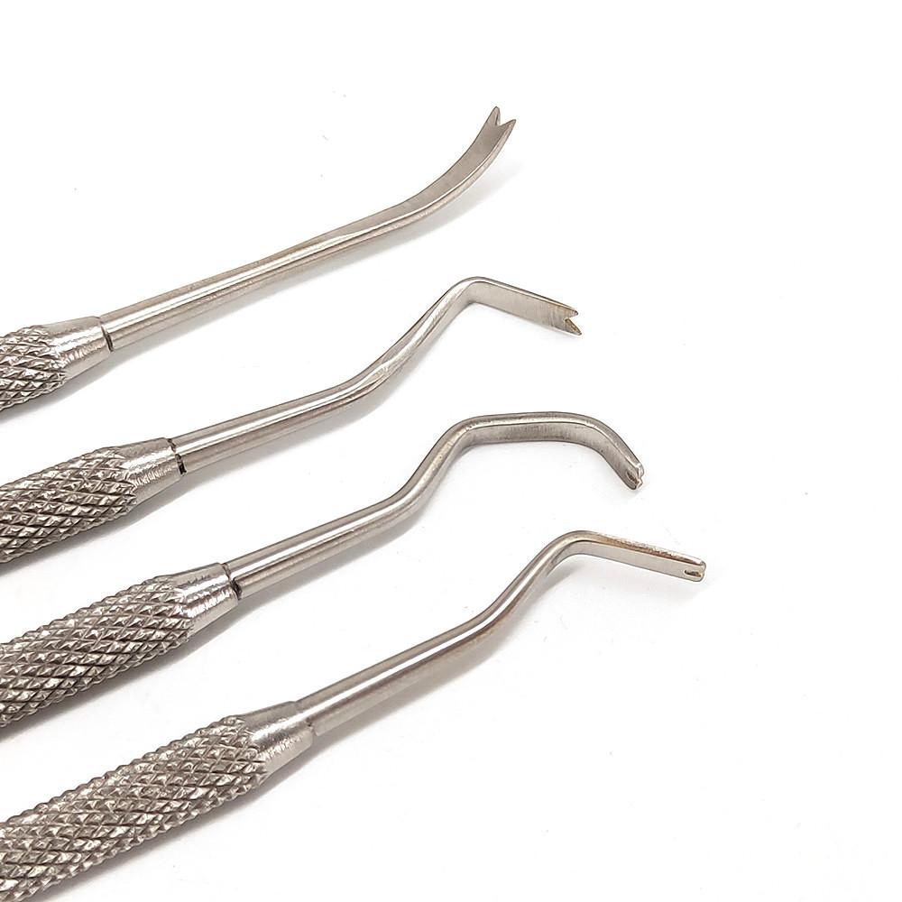 Dental Orthodontic Double Ended Ligature Director Curved with Scaler Fine Narrow Dentist Tool Instrument