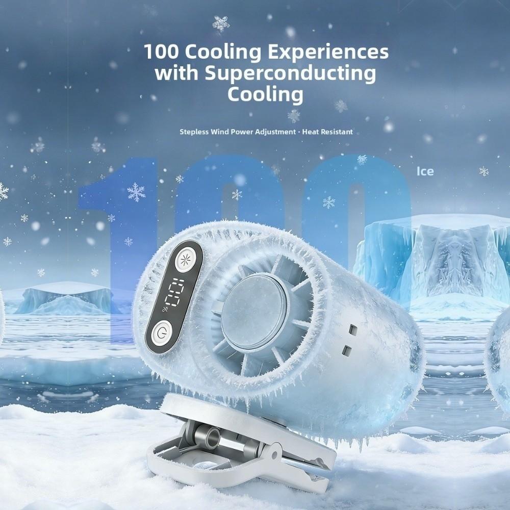 Quiet Clip On Eletric Fan Cooling Intelligent Mini Fan New USB Desk Fan  Travel Use