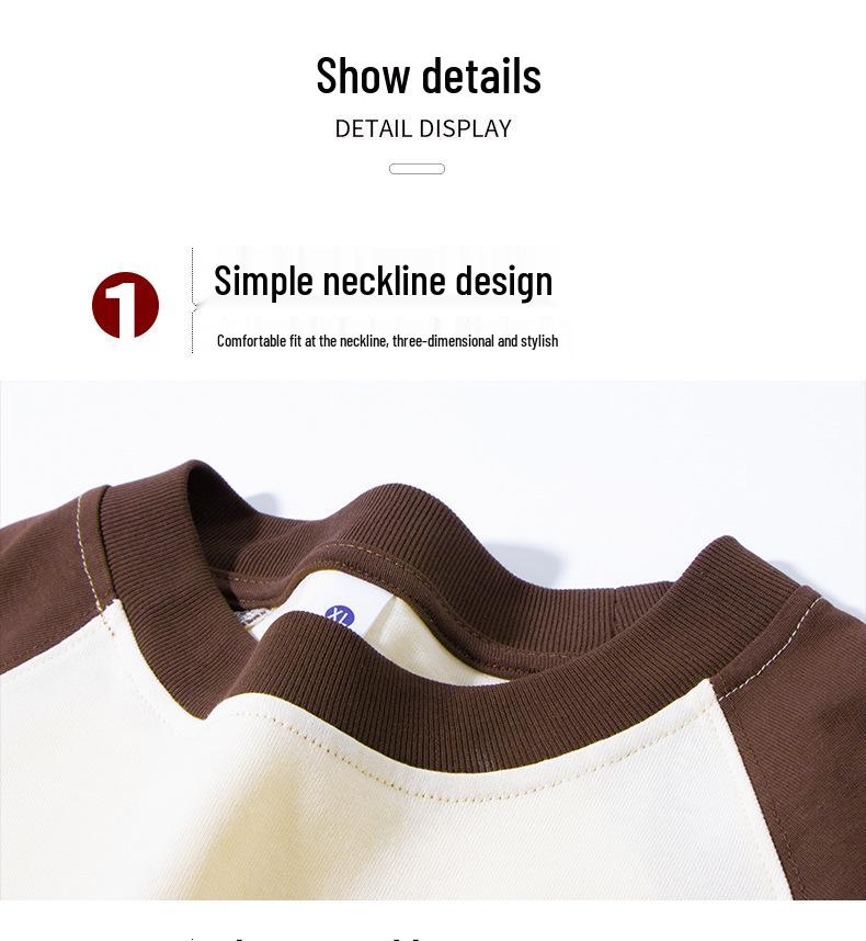 Pure Cotton Long Sleeve Staff Uniform Sweatshirt for School and Catering Services