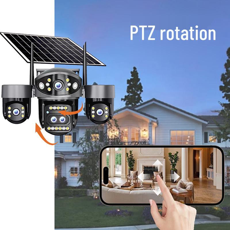 Solar 4G Outdoor HD Smart Surveillance Camera with Alarm and Recording