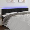 VidaXL LED Headboard Bedroom Furniture Double Bed Accessory Head of Bed Frame Interior Black 3121912