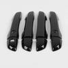 Door Handle Lid Smartkey Cover Trim For 2016- Honda Civic Glossy Black Sedan