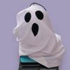 Halloween Light Up Hanging Ghost Decoration Spooky LED Ghost Light for Indoor Front Porch Yard Bedroom Decor