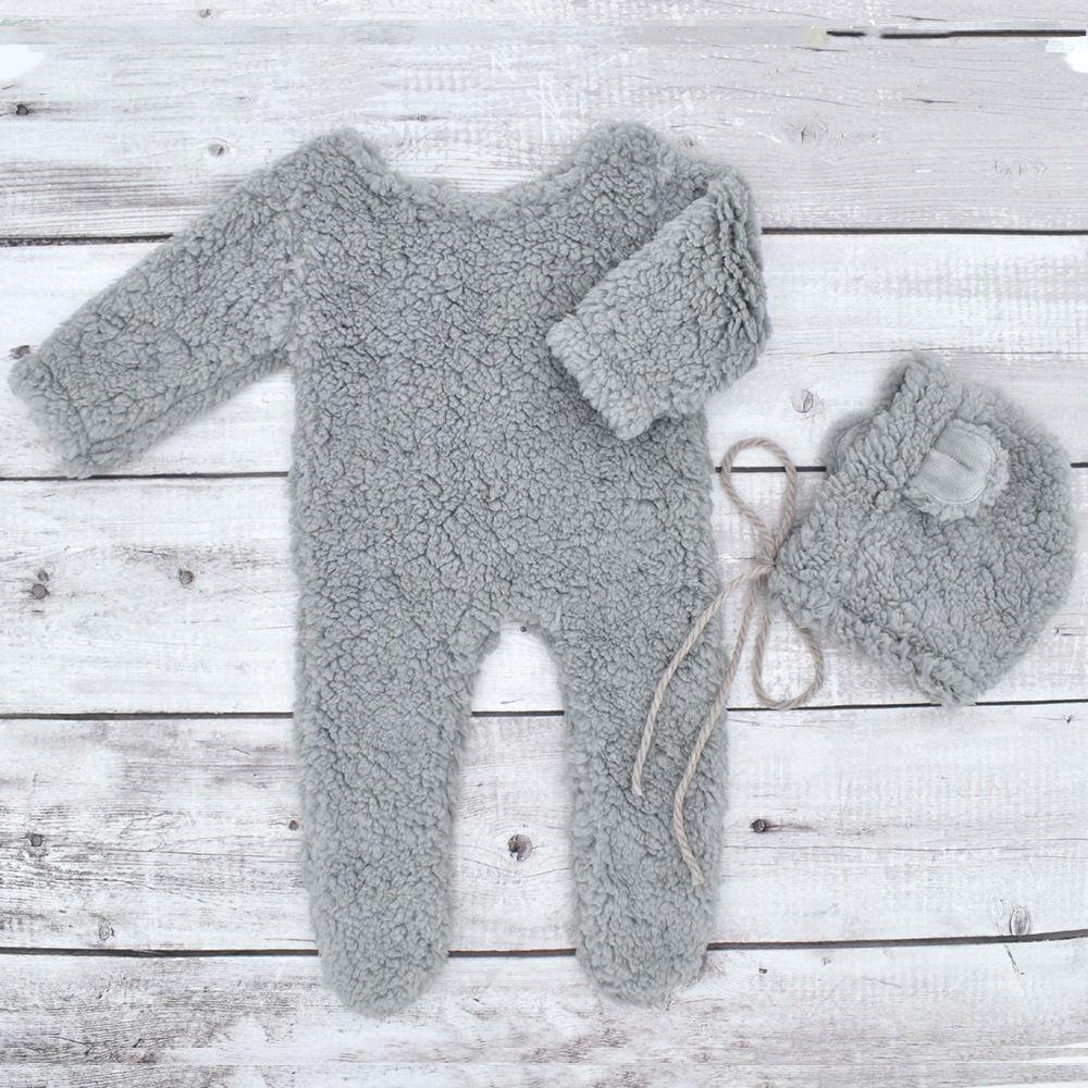 Creative Newborn Photoshoot Outfit Soft Knit Newborn Prop Set  Baby Photoshoot