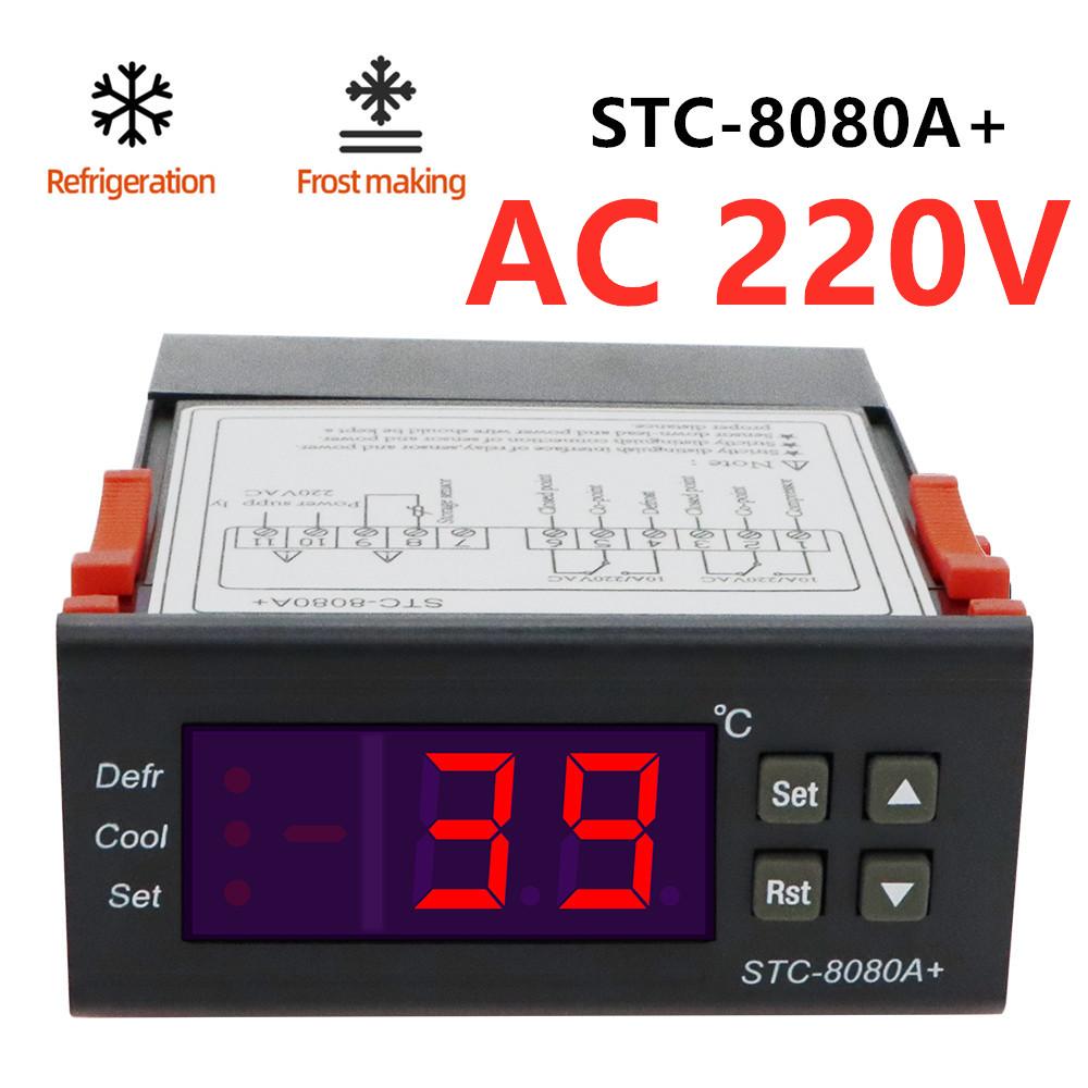 STC-1000 STC-3000 3008 3028 Digital Temperature Controller STC-8080A+ STC-9100 Thermoregulator 220V Heating Cooling Thermostat