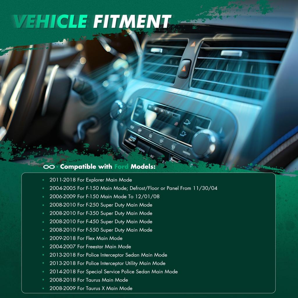 SCITOO 604-228 HVAC Heater Blend Door Actuator Compatible with Lincoln Mark LT 2006-2008, For Ford Explorer 2011-2018, For Mercury Monterey