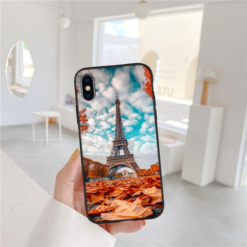 LO81 Paris Eiffel tower Soft Shell Phone Case for Redmi Note 10 11 12 Pro Max 10S 10C 10T 11A 11S 12S 12C