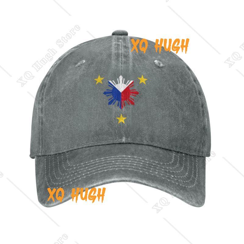 Boné de Baseball Personalizado com 3 Estrelas e um Sol Bandeira das Filipinas para Mulheres Homens Algodão Ajustável Boné de Pai Performance
