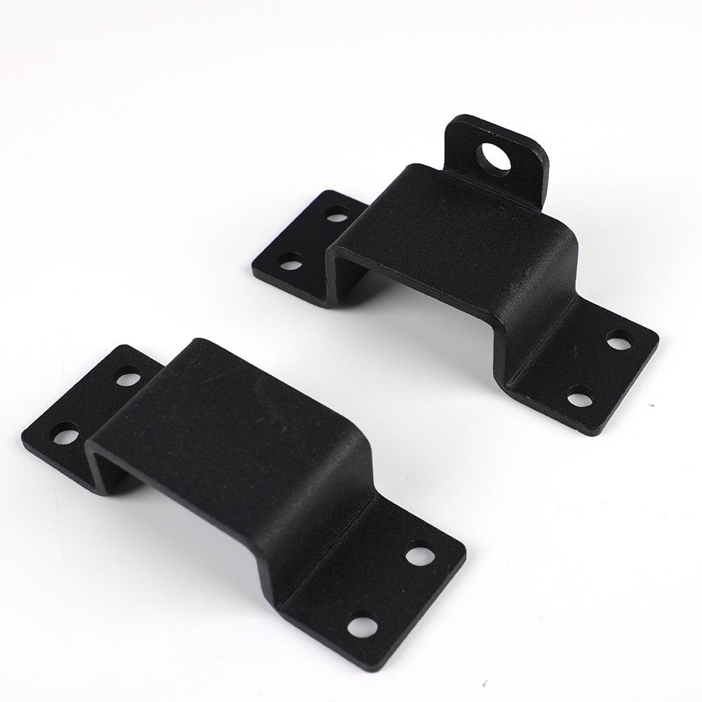 Adjustable Heavy Duty Sliding Door Lock Bracket with Padlock Hole for Wooden Fences and Yards