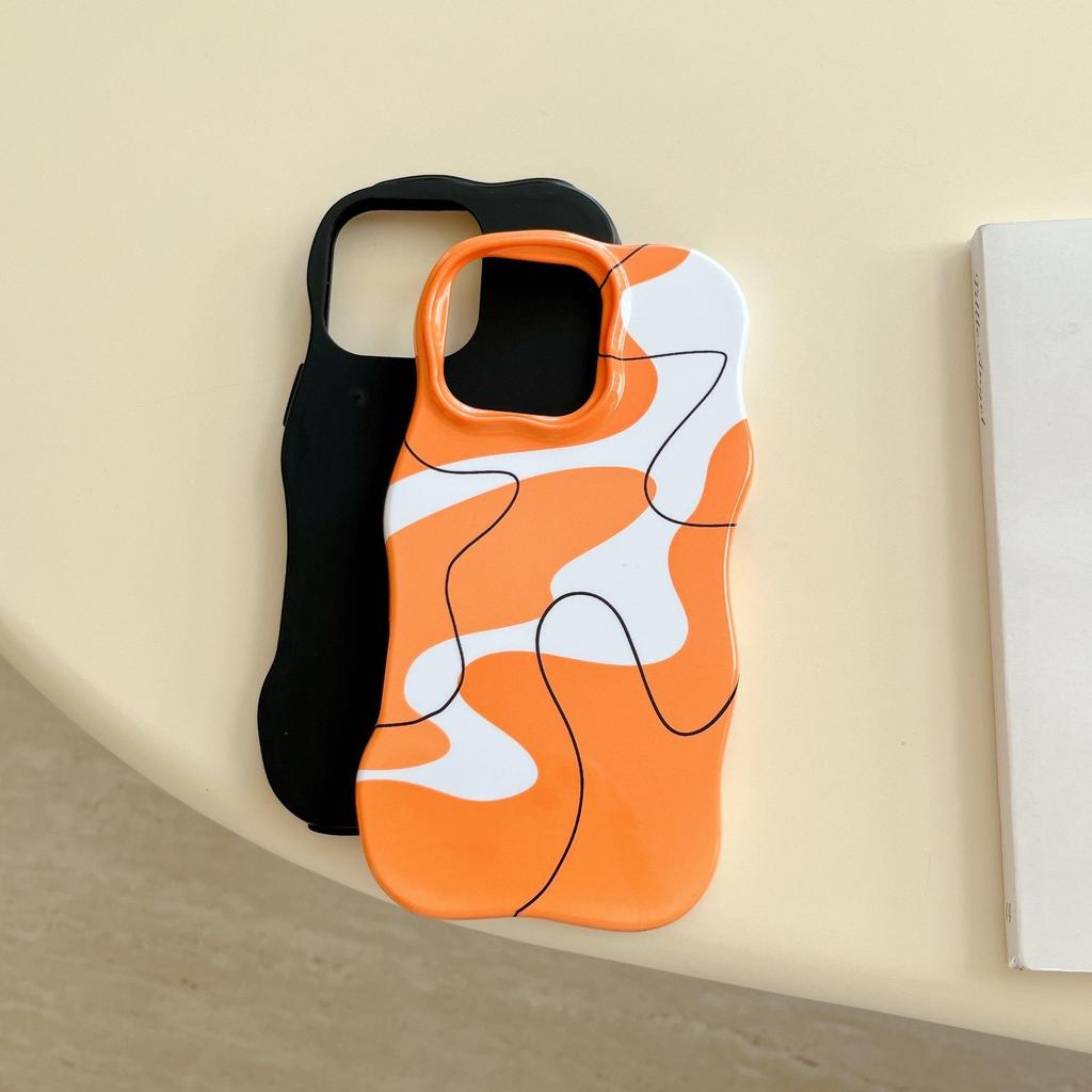 Trendy Brand High-End Color Block iPhone 16 Pro Max & 15/14 Dual Phone Case for Apple