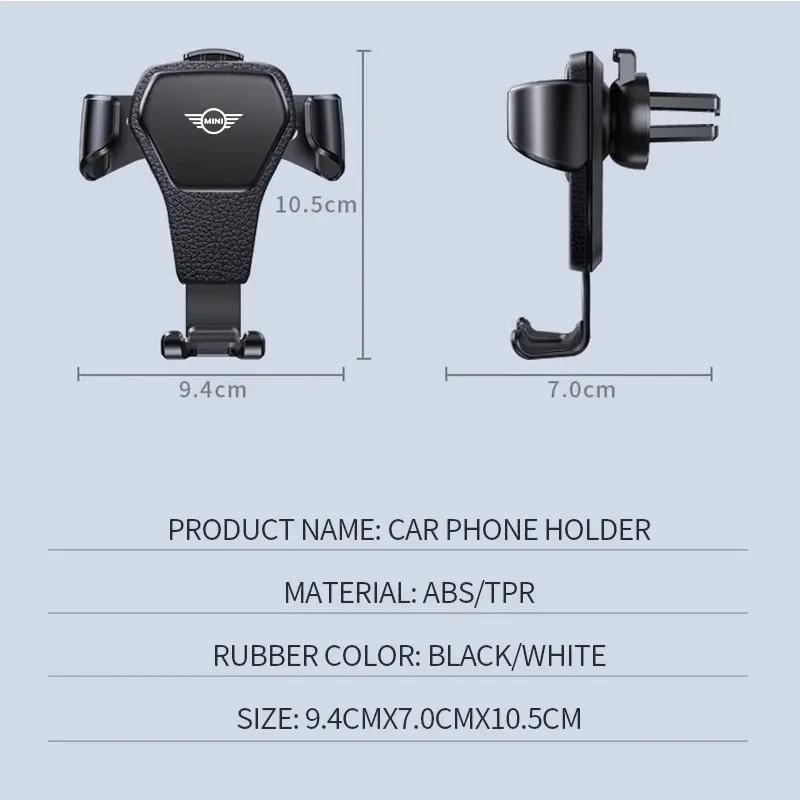 Gravity Auto Phone Holder Car Air Vent Clip Mount Mobile Phone Holder For BMW Mini Cooper Countryman Clubman R55 R56 R60 F54