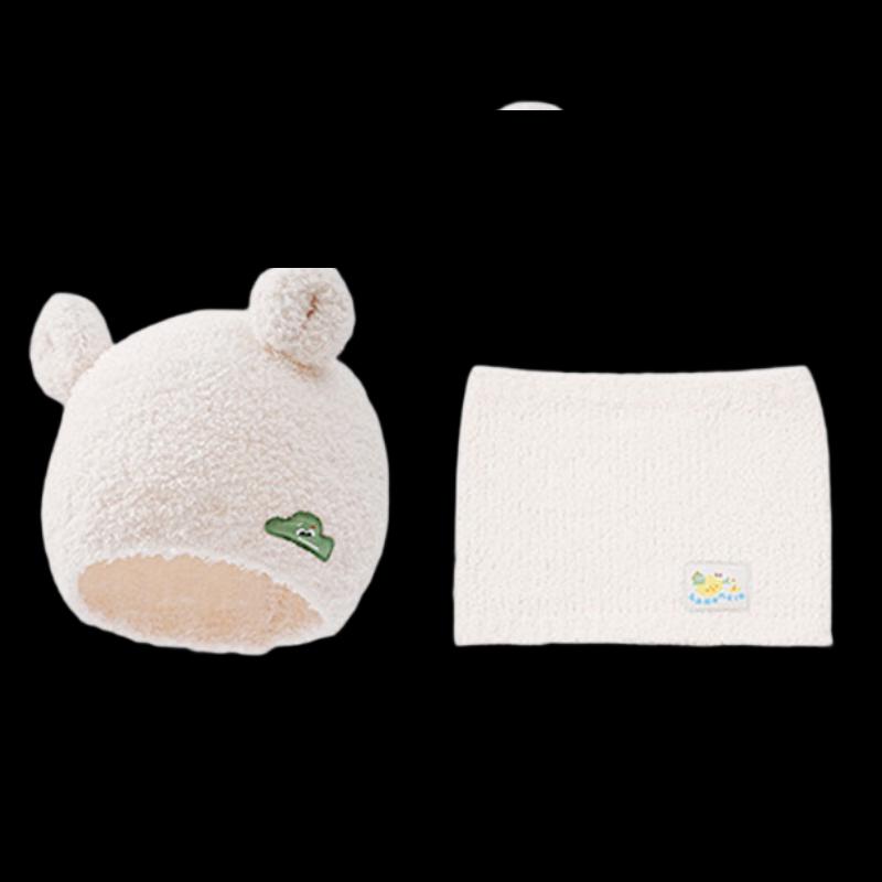 Lemonkid Kids Winter Knitted Hat and Neck Warmer Set