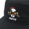 [New Era] Golf Bucket Hat, Cotton, Snoopy Collaboration, Black, ML, GF BUCKET01 PEANUTS BLK