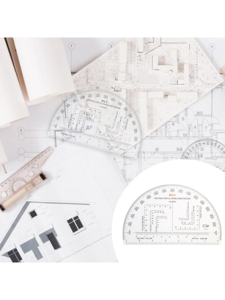 Vojenské úhloměrné souřadnicové měřítko pro čtení topografických map a pravítko pro čtení pozemních navigačních map