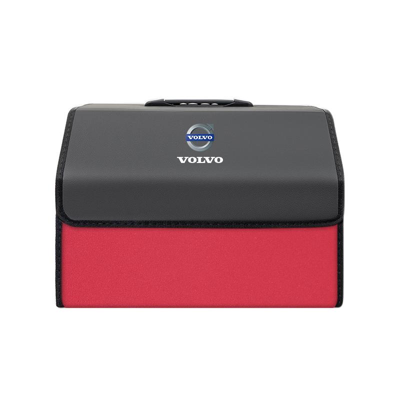 ktnbq3 Folding Car Trunk Organizer Box Auto Tools Storage Bag Stowing Tidying For Volvo XC60 XC90 S60 XC40 V40 V60 C30 V70 S90 T6 V90