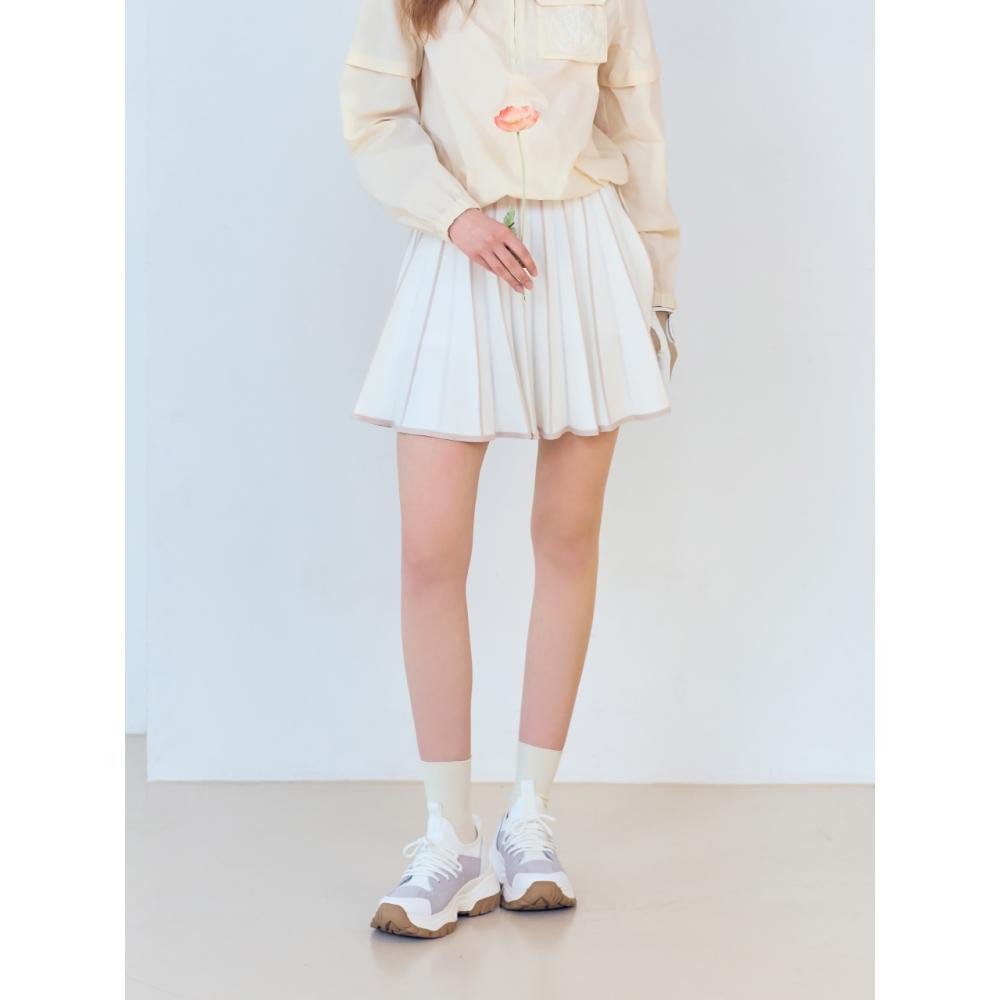 

LORDLOAR Плиссированная трикотажная юбка в тон БЕЖЕВАЯ