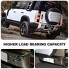 Voor 2020-2024 Land Rover Defender 90 110 Aluminiumlegering Zwart Auto Sleephaak Bumperschroefhaak D-ringen Achteraanhangerhaak Auto-onderdelen