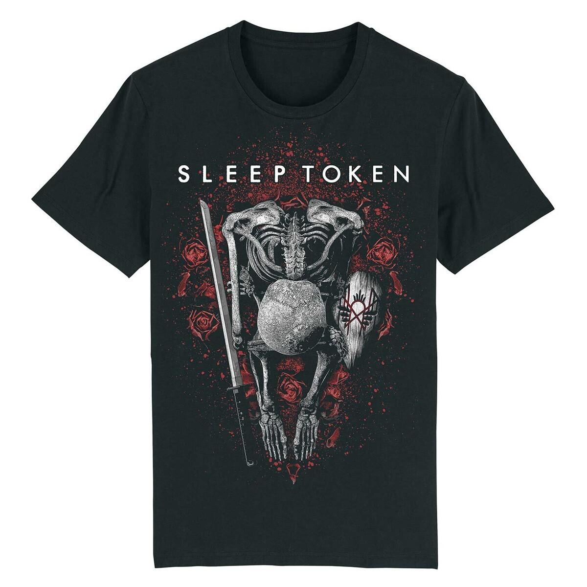Футболка Sleep Token The Love You Want Скелет Рок-группа Новая Черная Официальная L