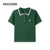 Women's Knitted Short Sleeve Polo Shirt
