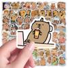 100Pcs/Set Cartoon Capybara Sticker Fun Diy Kid Toy Gift Decorative Decal Junk Journal Laptop Phone Luggage Bottle Waterproof