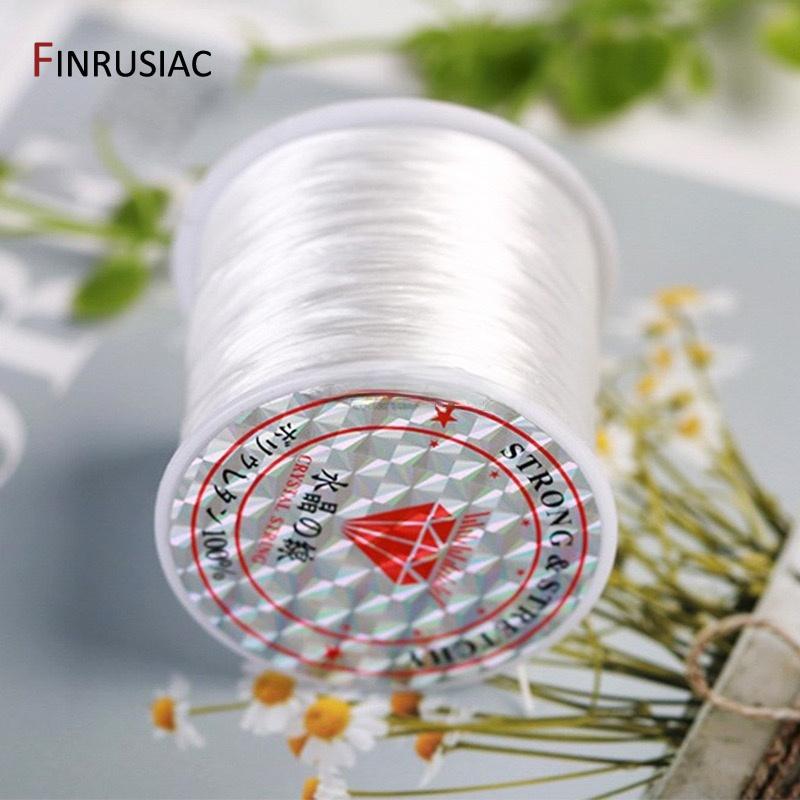 50M/Rolle Starkes Elastisches Kristall-Perlenschnur 0,8mm Schnüre Linie Für Armbänder Halsketten Herstellung Zubehör,DIY Perlenarmband