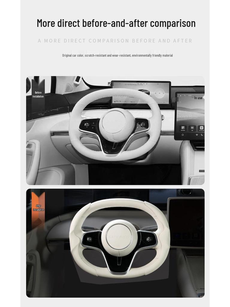 Zhijie R7 Non-slip Leather Steering Wheel Cover - Universal Four Seasons Protection