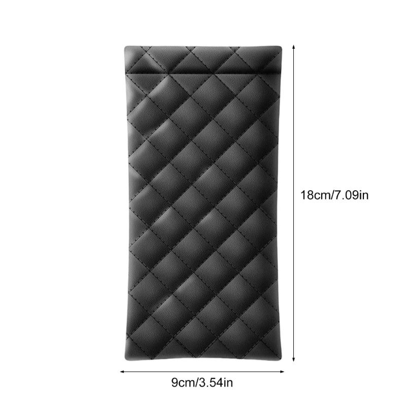 Spring Load Eyeglasses Case Portable Sunglasses Pouches Leather Eyeglasses Case for Travel and Daily Use