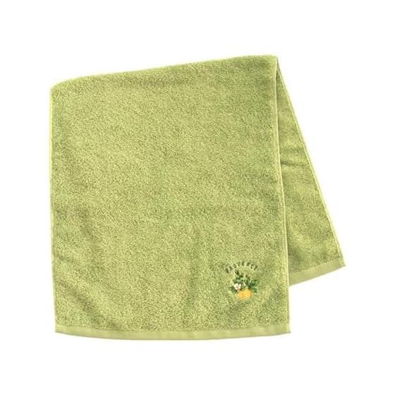 OKA Provence Ciel Towel Approx. 77cm x 34cm Green (Nordic Style, Washable Face Towel)