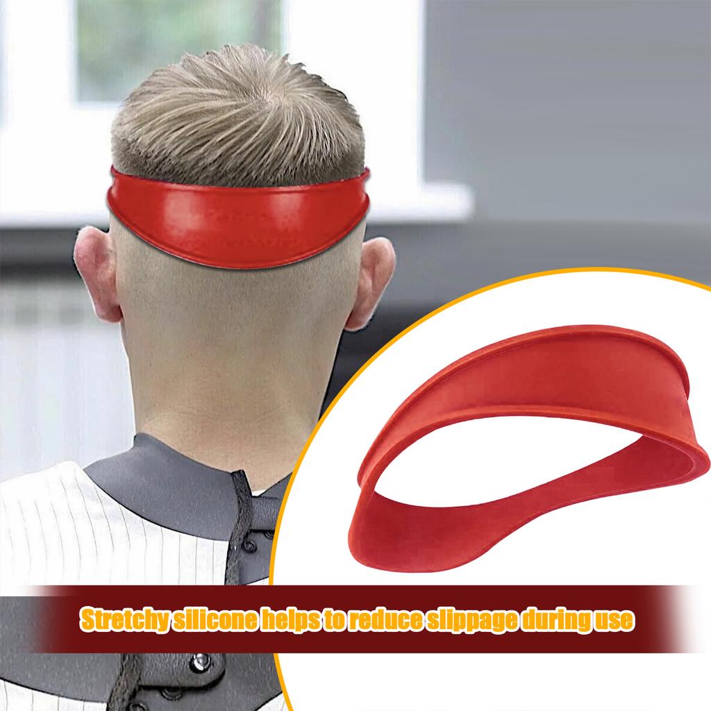 Neck Hair Liner Haircut Band Curved Silicone Haircut Repositionable Band for Clippers Beginners