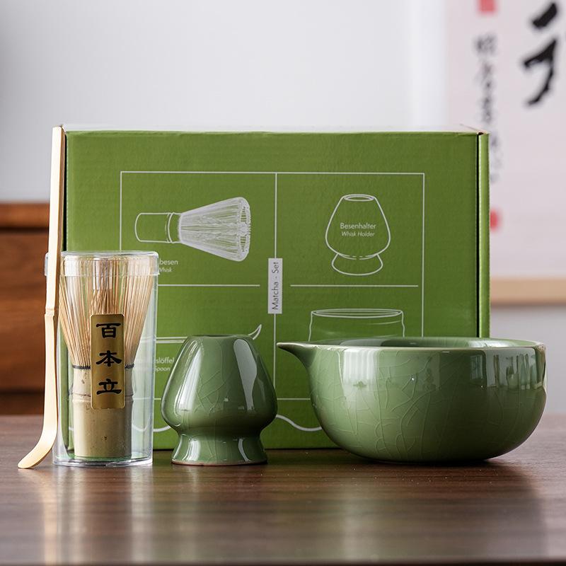 Matcha tea ceremony tools, Baibenli tea bowl, household set, high-end tea mixer, souvenir set
