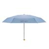 Black Vinyl UV Protection Mini Folding Umbrella - Portable, Full Blackout, Sun Shade Gift.