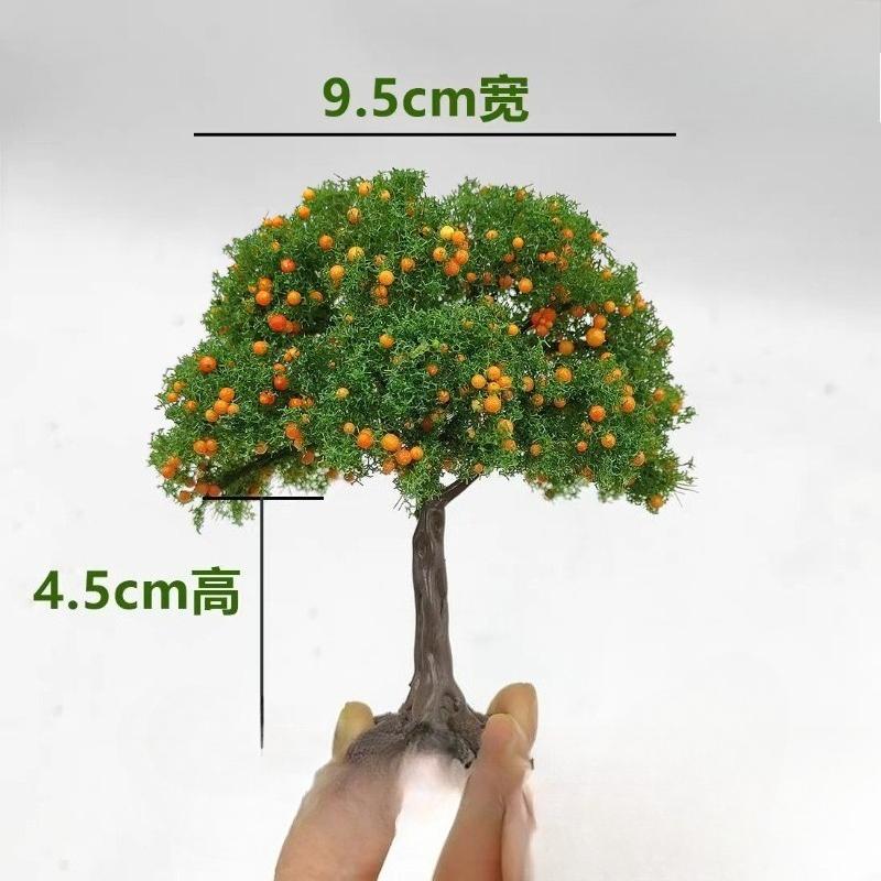 

3pc Realistic Fruit Tree Decor, Miniature Sand Table Building Model Decoration, DIY Fruit Trees Miniature Landscape Decoration