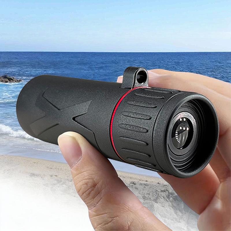 HD Portable Monocular Telescope with Night Vision and High Magnification for Outdoor and Phone Camera Use.