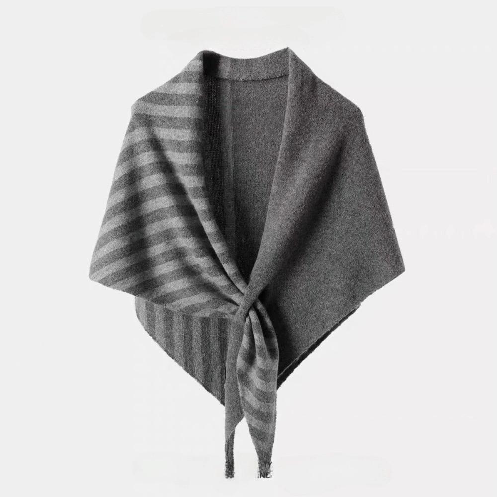Knitted Triangular Scarf Warm Wool Scarf New British Triangle Scarf  Winter